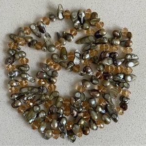 Pearl and Crystal Necklace